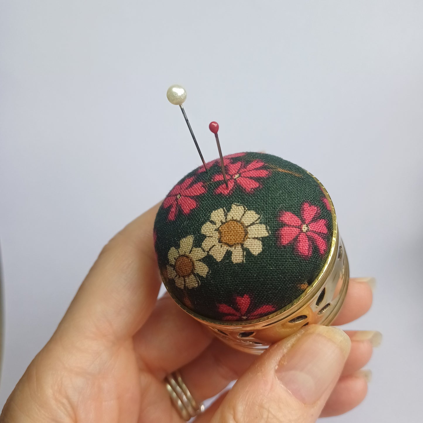 Vintage Napkin Ring, Mini Pincushions