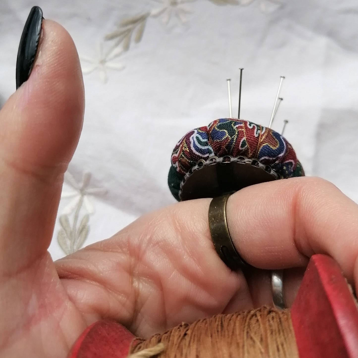 Pumpkin Pincushion Rings - Medieval