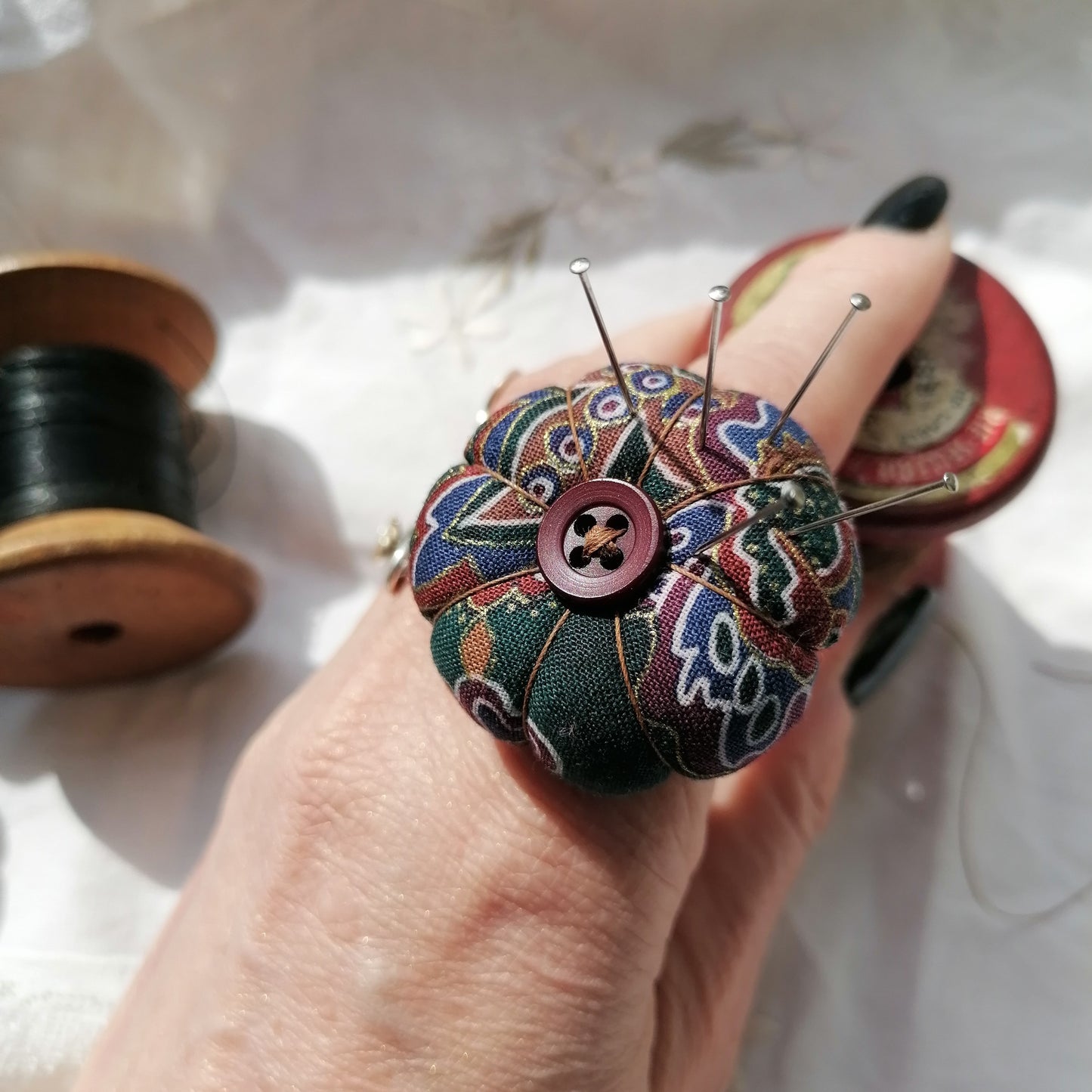 Pumpkin Pincushion Rings - Medieval