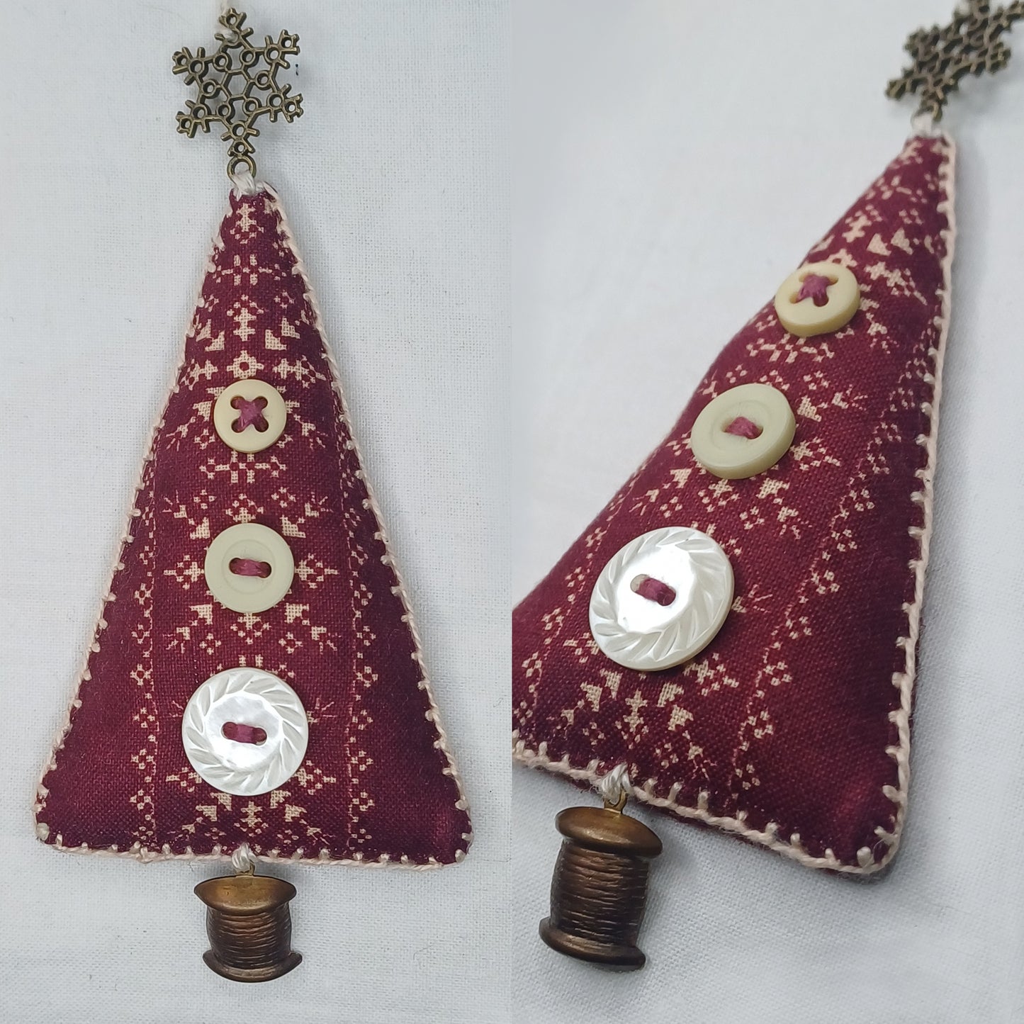 Thimble and Spool Tree Christmas Ornaments - Mix & Match Christmas Decorations, 3 for £20