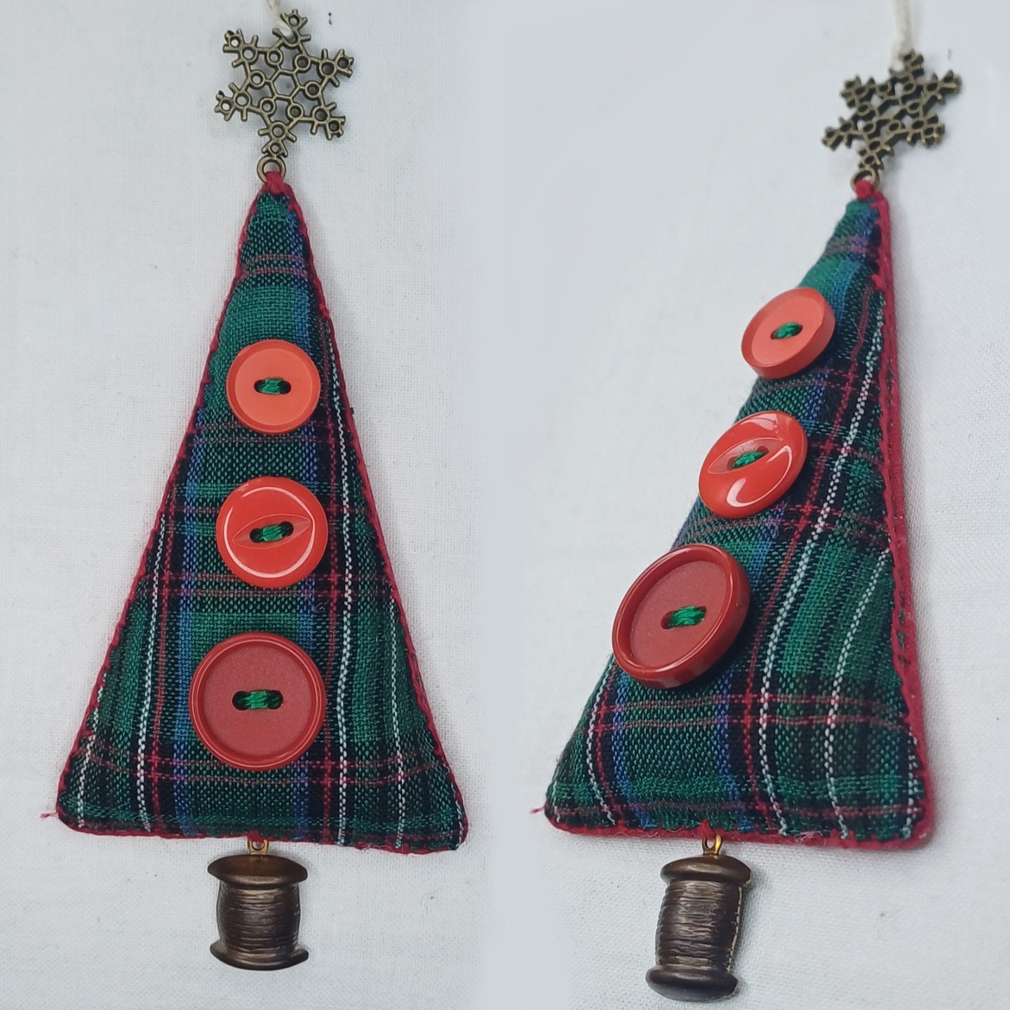 Thimble and Spool Tree Christmas Ornaments - Mix & Match Christmas Decorations, 3 for £20