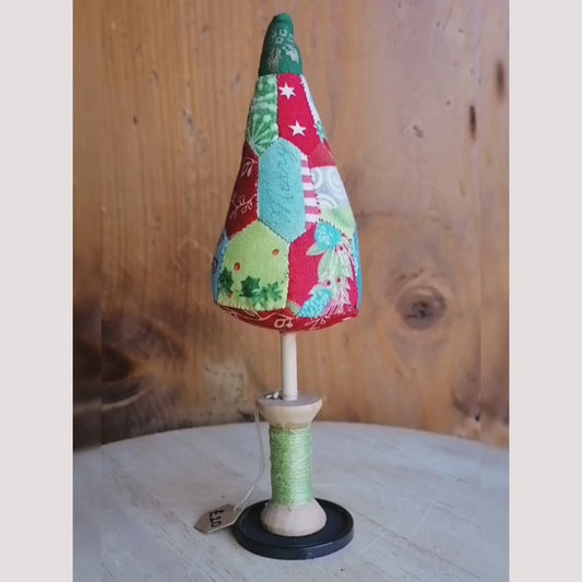 Miniature Patchwork Christmas Trees