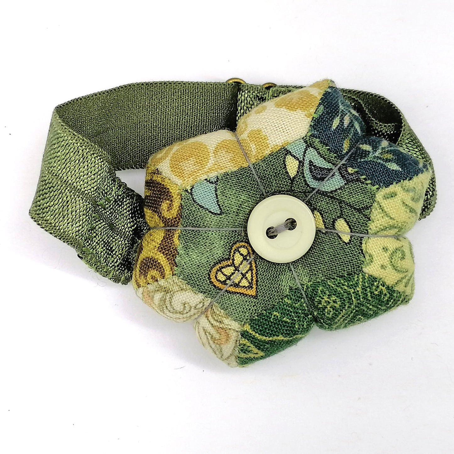 Wrist Pin Cushion - Patchwork Hexagon Collection