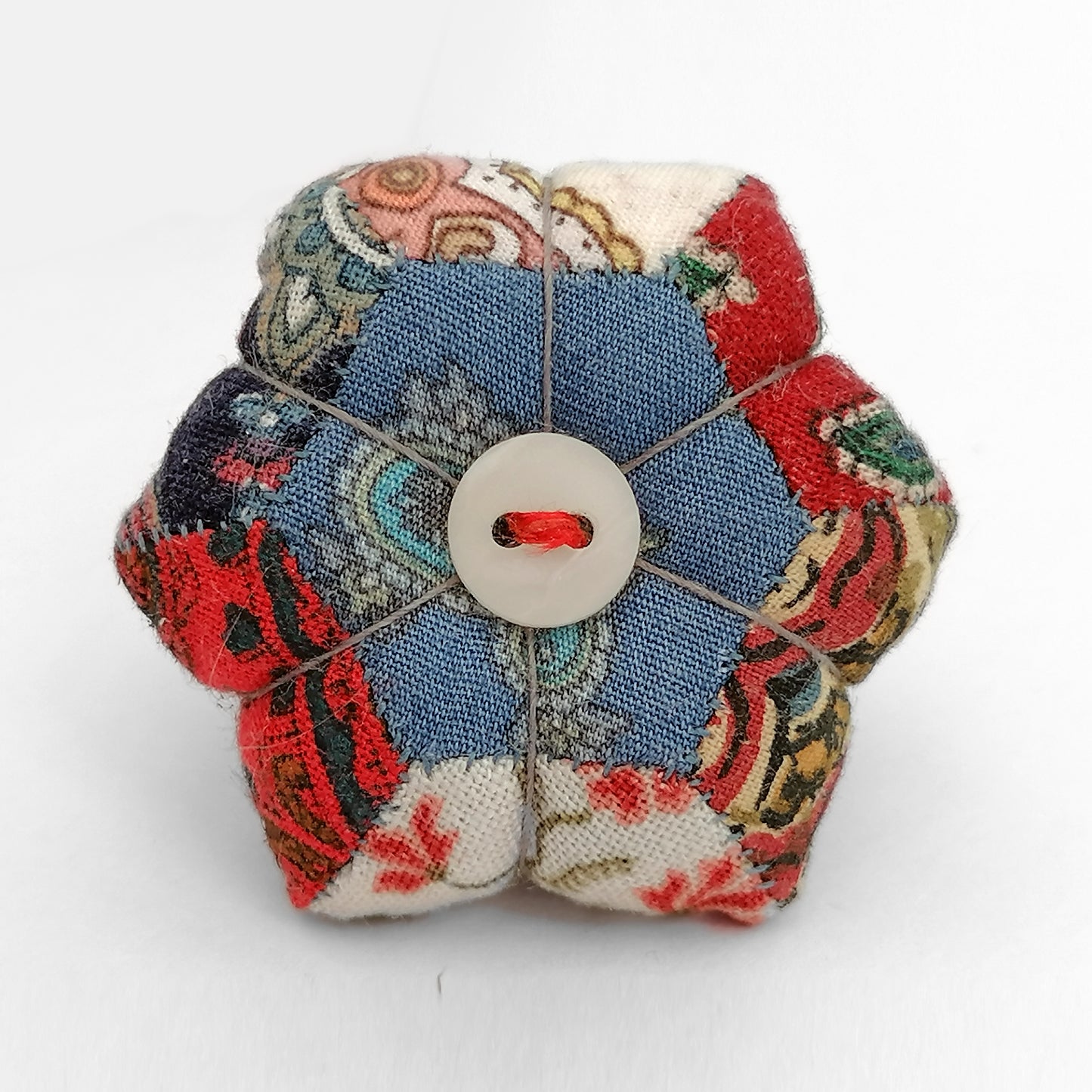 Patchwork Hexagon Pincushion Rings.