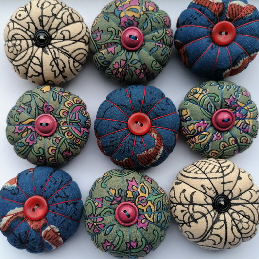 Pumpkin Pincushions - Block Prints